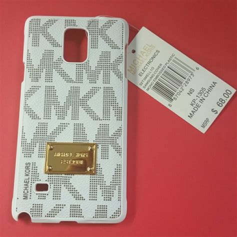 michael kors note 3 covers|Michael Kors White Genuine Customized Samsung Galaxy Note .